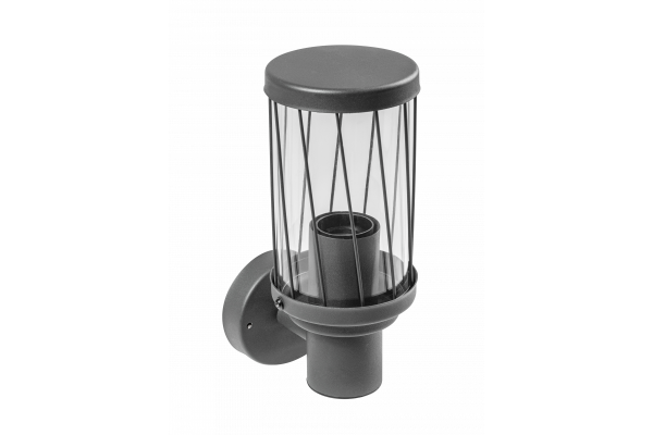 Decor KERTA-A lumière de jardin E27 MAX.12W IP44 AC220-240V 50-60Hz simple lampe murale graphite supérieure. 1208963906