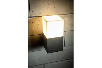 Decor Garden fixture LARGO-AU E27 MAX.15W IP44 AC220-240V 50-60Hz top straight wall lamp graphite 1208963916