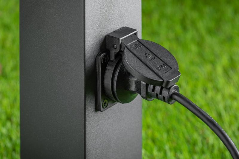 Decor Élément de jardin LARGO-P 50 E27 MAX.15W IP44 AC220-240V 50-60Hz max. 2500W poteau de montage graphite. 1208963919