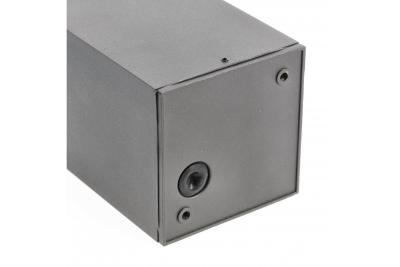 Decor Plafondarmatuur LENTO alum 100x130 IP54 max 35W vierkant grafiet. 1208963923