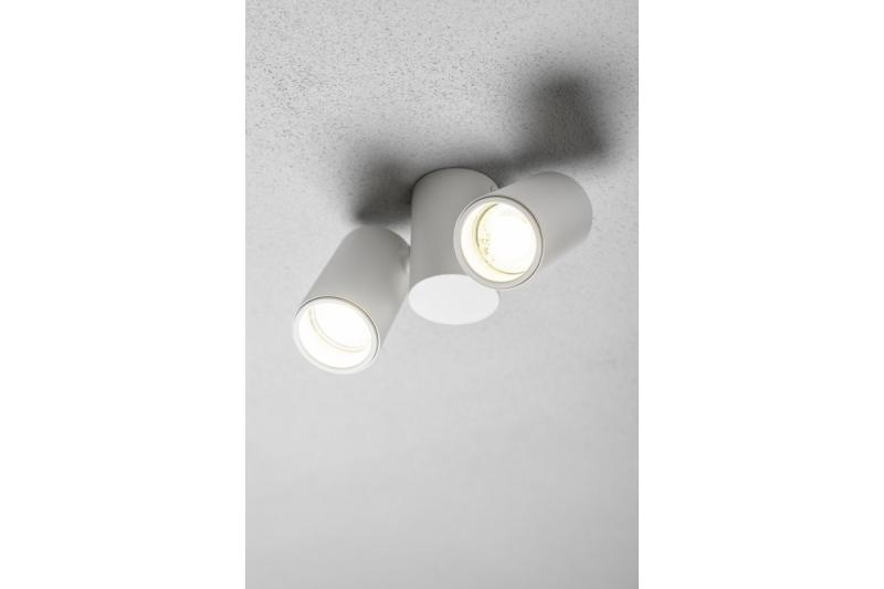 Decor Luminaire de plafond LUPO en aluminium 17.5x5.6x11.5 IP20 2*GU10 max. 50W rond blanc. 1208963925