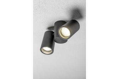 Decor Ceiling luminaire LUPO aluminum 17.5x5.6x11.5 IP20 2*GU10 max. 50W round black 1208963926