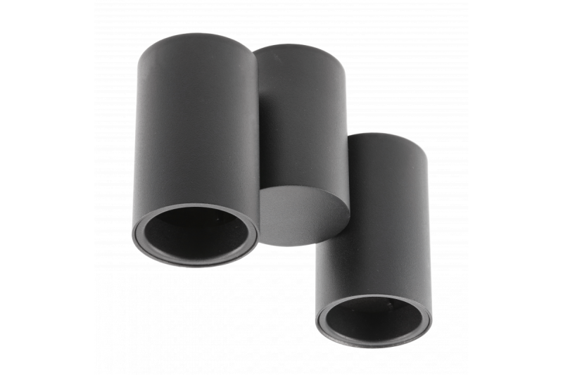 Decor Luminaire de plafond LUPO en aluminium 17.5x5.6x11.5 IP20 2*GU10 max. 50W rond noir. 1208963926