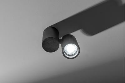 Decor Ceiling luminaire LUPO aluminum 11.6x5.6x11.5 IP20 1*GU10 max. 50W round black 1208963928