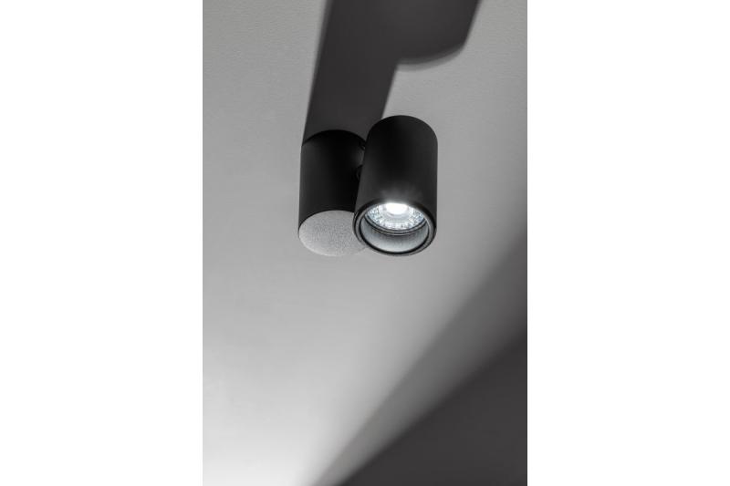 Decor Luminaire de plafond LUPO en aluminium 11.6x5.6x11.5 IP20 1*GU10 max. 50W rond noir. 1208963928