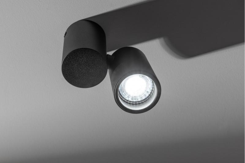 Decor Luminaire de plafond LUPO en aluminium 11.6x5.6x11.5 IP20 1*GU10 max. 50W rond noir. 1208963928