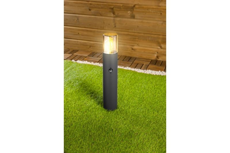 Decor Luminaire de jardin MEDIO-P 50 PIR E27 MAX.15W IP54 AC220-240V 50-60Hz graphite de poteau. 1208963940