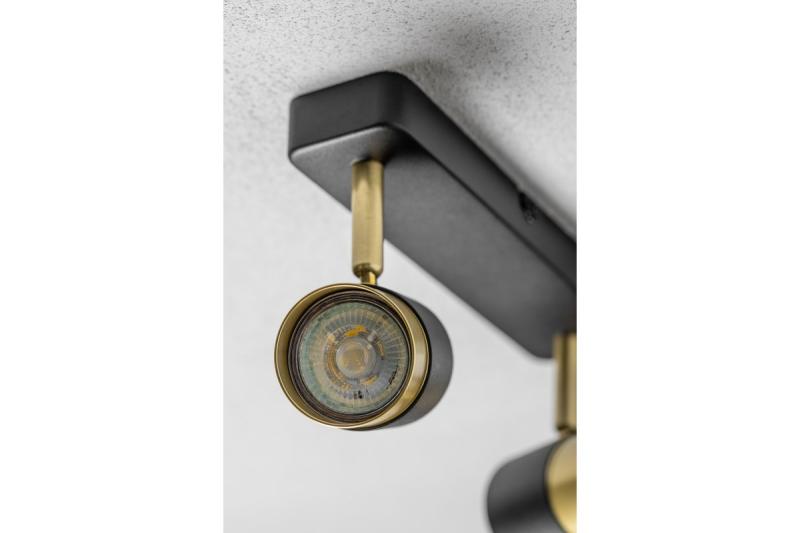 Decor Luminaire de plafond ORIO en aluminium 24.0x5.5x14.0 IP20 2*GU10 max. 50W rond noir. 1208963965