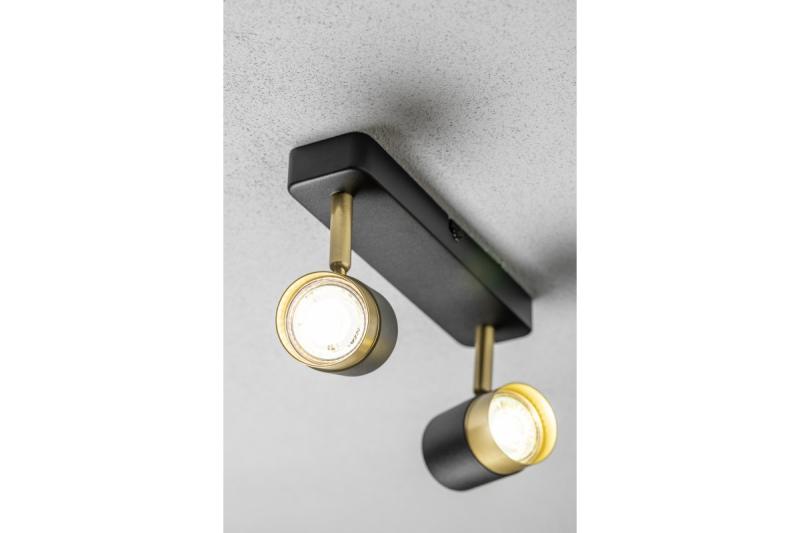 Decor Luminaire de plafond ORIO en aluminium 24.0x5.5x14.0 IP20 2*GU10 max. 50W rond noir. 1208963965