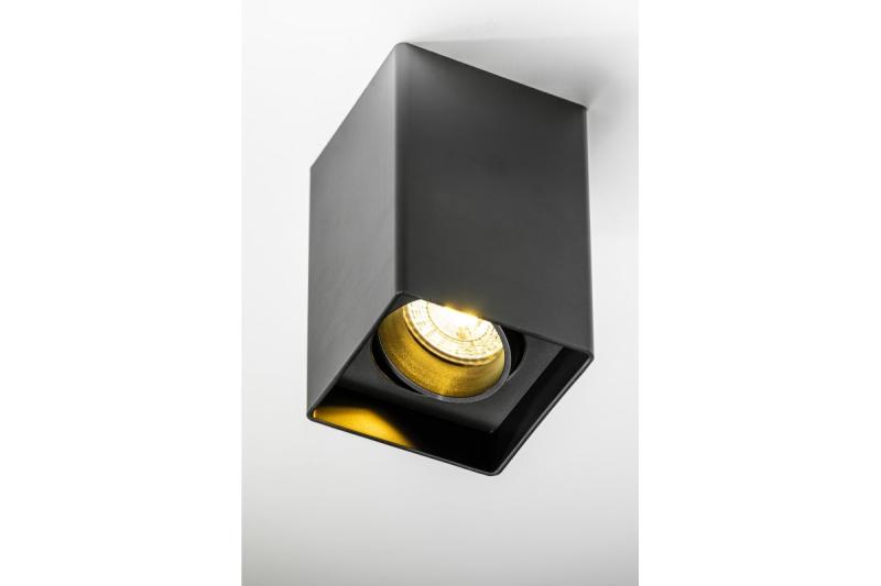 Decor Luminaire de plafond RESTO PC 80x80x125mm IP20 max 20W carré noir 1208963987