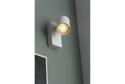 Decor Applique murale SANTO en aluminium IP20 max. 20W ronde unique blanche. 1208963994