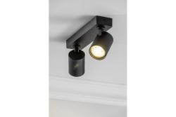 Decor Luminaire de plafond SANTO en aluminium IP20 max. 20W*2 double rond noir. 1208963997