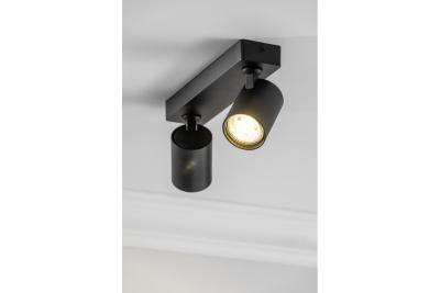 Decor Luminaire de plafond SANTO en aluminium IP20 max. 20W*2 double rond noir. 1208963997