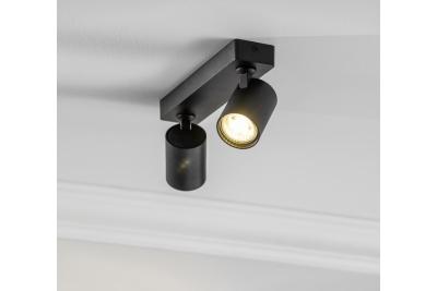 Decor Luminaire de plafond SANTO en aluminium IP20 max. 20W*2 double rond noir. 1208963997