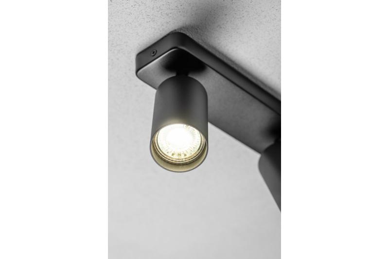 Decor Luminaire de plafond SANTO BIS en aluminium IP20 max. 20W*2 double rond noir. 1208963999