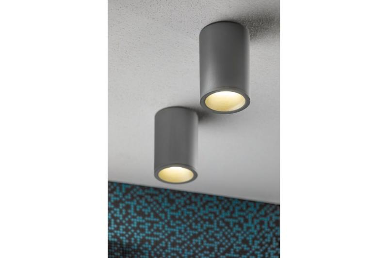 Decor Lampe de plafond SENSA AQUA en aluminium 85x115 IP54 max 50W gris circulaire. 1208964008