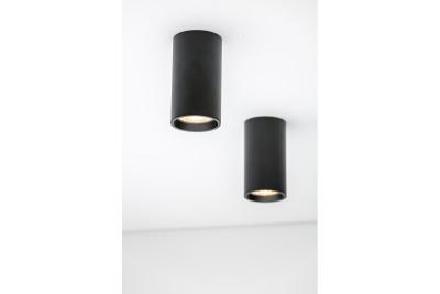 Decor Lampe encastrée SENSA MINI en aluminium 64x115 IP20 max 50W boîtier rond noir 1208964013