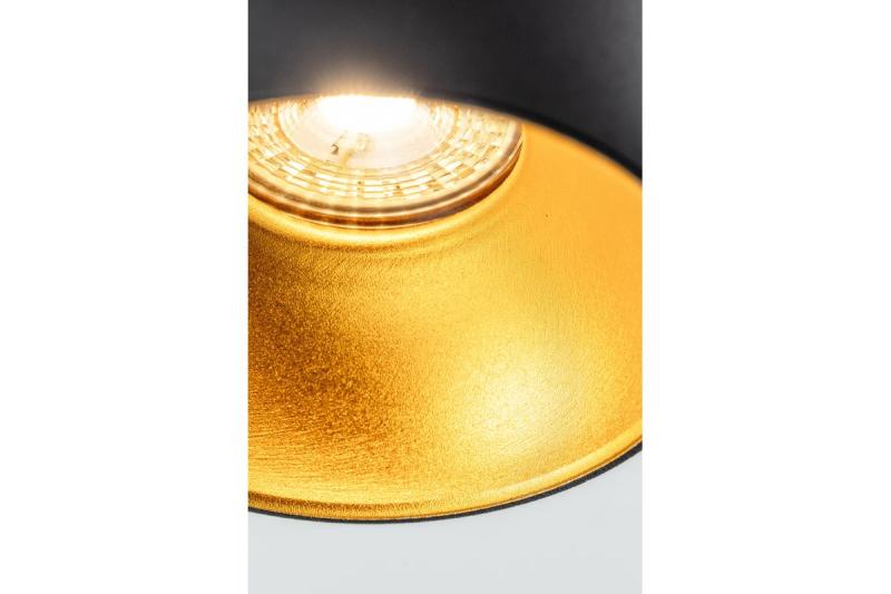 Decor Luminaire de plafond TENSA alum. 96x140 IP20 GU10 rond noir. 1208964018