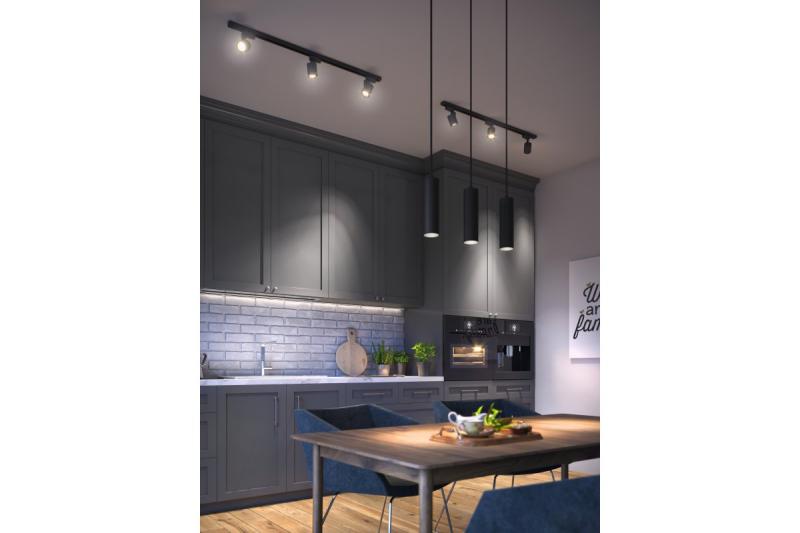 Decor Luminaire suspendu TRESOS II 3xGU10 en aluminium IP20 max. 3x20W noir. 1208964030