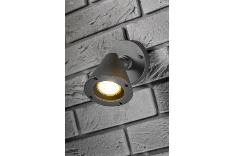 Decor Luminaire de jardin LUSTINO-D GU10 MAX.20W IP44 AC220-240V 50-60Hz applique murale basse en graphite. 1208964032