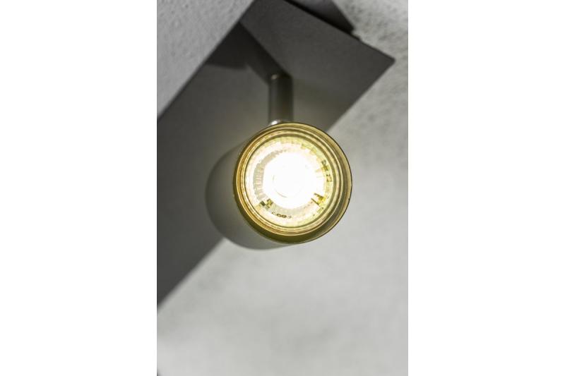 Decor Luminaire de plafond VENETO IP20 max. 20W 3 x GU10 rond noir 1208964040