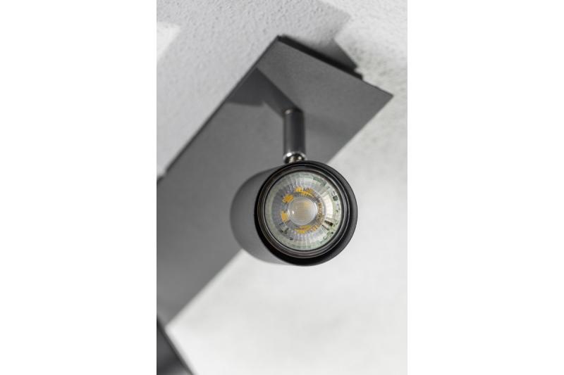 Decor Luminaire de plafond VENETO IP20 max. 20W 3 x GU10 rond noir 1208964040