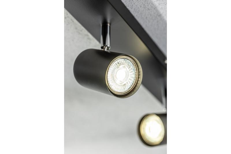 Decor Luminaire de plafond VENETO IP20 max. 20W 4 x GU10 rond noir 1208964042