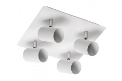 Decor Luminaire de plafond VENETO IP20 max. 20W 4 x GU10 rond/carré blanc. 1208964045