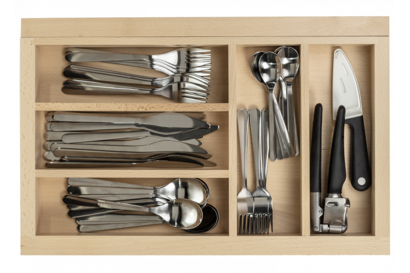 Décor Cutle Range-couverts Ajustable Porte-couverts Couleur Hêtre 1208966290