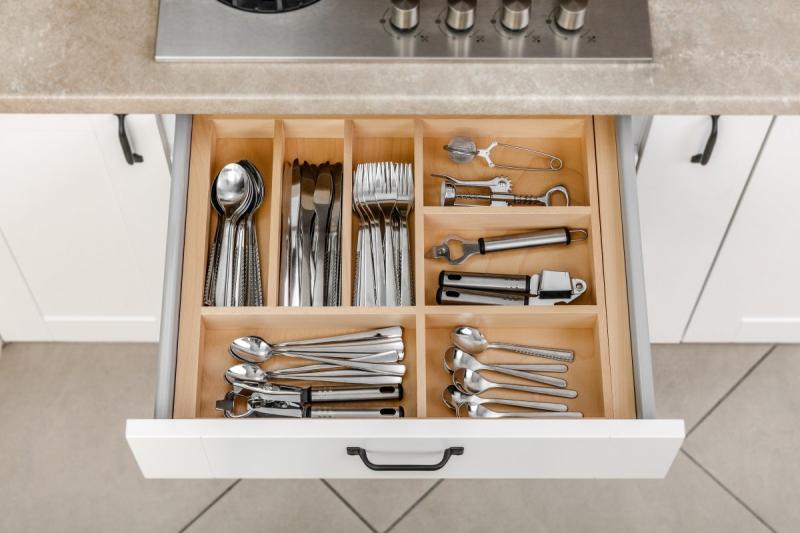 Décor Cutle Range-couverts Cuisine Ajustable Insert pour Armoires de 600-1000mm 1208966291