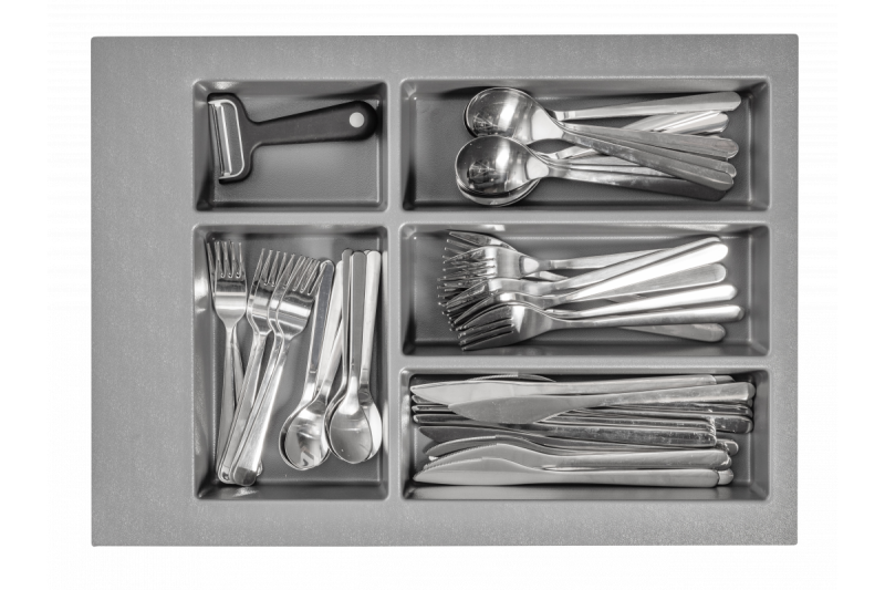 Décor Cutle Compartiments à Couverts pour Tiroir de Cuisine 400 Anthracite 1208966374