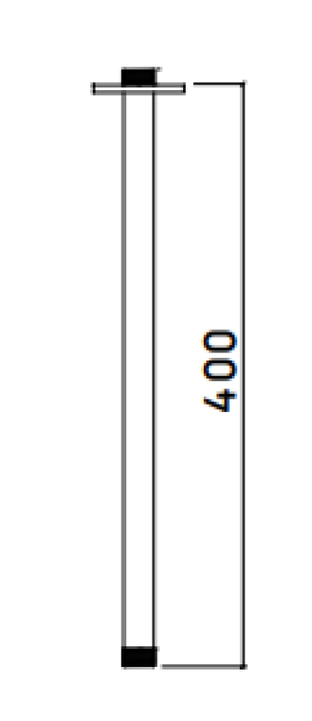 Waterevolution flow support plafond 40cm lumière or T164540WGE