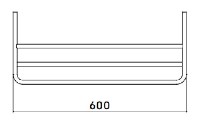 Waterevolution porte-serviettes flow light gold A118WGE