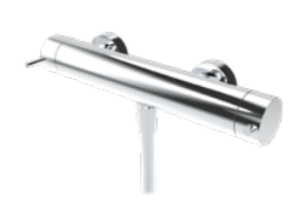 Thermostat de douche Waterevolution Flow avec ensemble de douche rond chrome T140TNR01