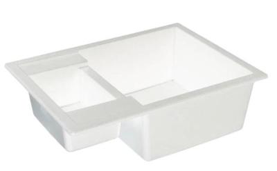 GraniteMy Évier en granit blanc extra peu profond 1,5 bac à poser 58x44cm 1208967418