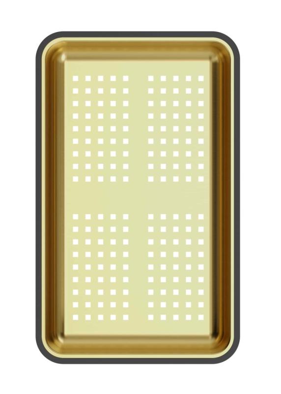 Quadri bac à déchets doré 38x23 cm pour éviers Newport 1208967506