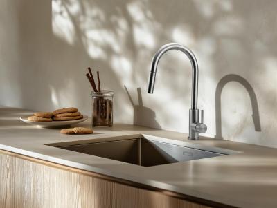 Évier en inox Pure.Sink Prestige 34x40 cm, rayon de 10 mm, montage sous-plan, à fleur ou en surface PPG3440-02