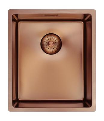 Évier Pure.Sink Prestige 34x40 cm PVD Cuivre rayon 10 mm montage sous-plan, à fleur et en surface PPG3440-62