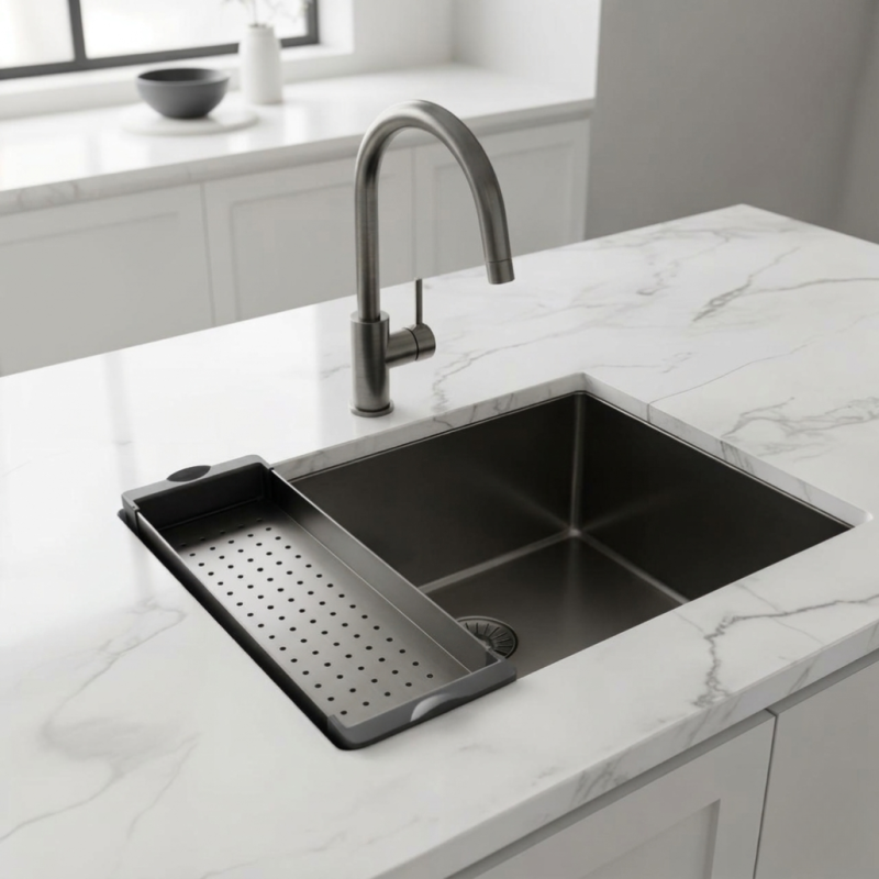 Bac d'insertion Pure.Sink Prestige pour évier Gun Metal PPGCL40-61