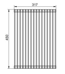 Tapis roulant pour évier Pure.Sink Prestige Or PPGRM40-60