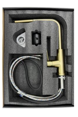 Robinet de cuisine Pure.Sink Elite Steel Spark-S Noir Mat avec bec extensible PS8041-10