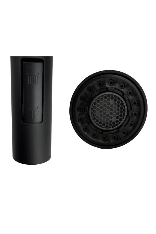 Robinet de cuisine Pure.Sink Elite Steel Stream-S en métal PVD Gun avec bec extractible PS8045-61