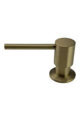 Distributeur de savon encastré Pure.Sink Elite Steel Shine en PVD or brossé, rechargeable par le haut PS9010-60.