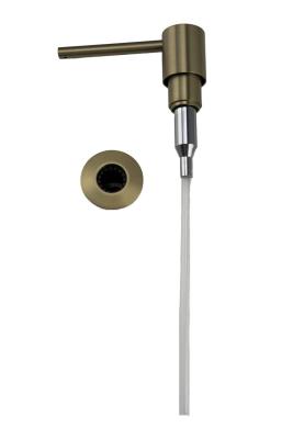 Distributeur de savon encastré Pure.Sink Elite Steel Shine en PVD or brossé, rechargeable par le haut PS9010-60.