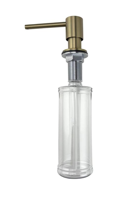 Distributeur de savon encastrable Pure.Sink Elite Steel Shine PVD Gun Metal, rechargeable par le dessus PS9010-61