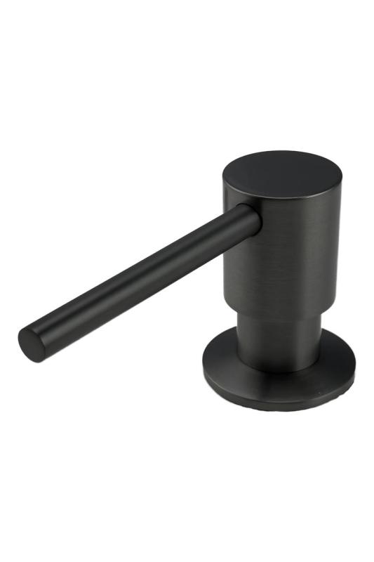 Distributeur de savon encastrable Pure.Sink Elite Steel Shine PVD Gun Metal, rechargeable par le dessus PS9010-61