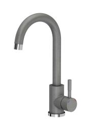 Quadri Coventry Mitigeur de Cuisine Gris avec Bec Pivotant 1208967666