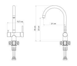 Quadri Leichester Robinet de Cuisine Inox 3-voies avec une connexion supplémentaire pour l'eau filtrée 1208967668