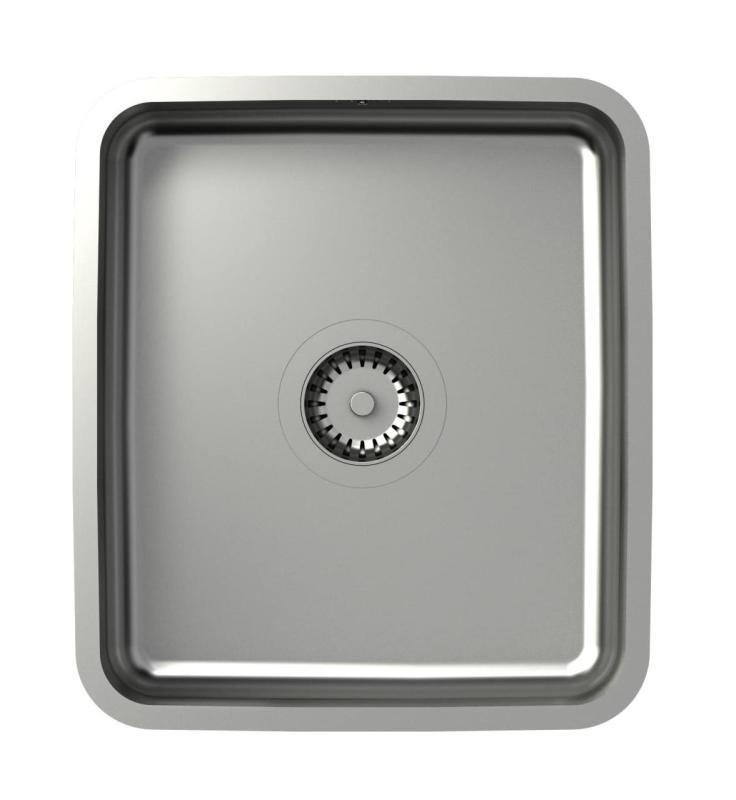 Aquadesign Oxford Évier Inox 35x40cm Sous-plan avec Bouchon Inox - 1208967761