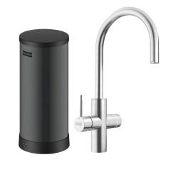 Franke Maris water hub 7L chaudière 3-en-1 avec robinet d'eau bouillante électronique tactile en acier inoxydable 160.0715.718